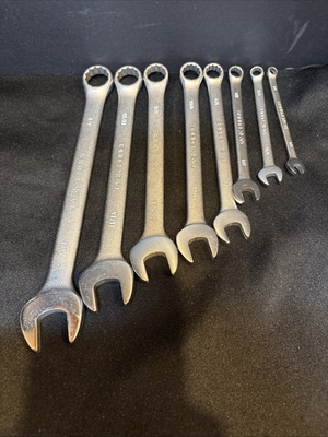 #ad Lot Of 8 Task force Combination Wrench SAE Tool Set 1 4” 3 4” Great Condition $14.95