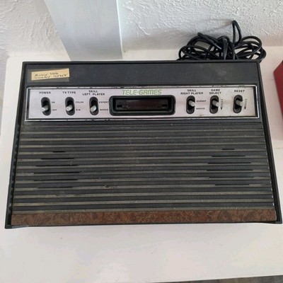 Sears Tele-Games Video Arcade Console Atari 2600 4 Controllers 3 Games Trackball
