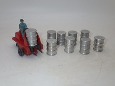 Rare Vintage Forklift Barrel Loader + Operato...