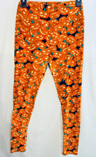 NWOT LULAROE PUMPKIN JACK O'LANTERN HALLOWEEN FALL LEGGINGS ONE SIZE