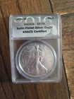 2016-W (Burnished) Silver American Eagle - ANACS SP 70 Toning