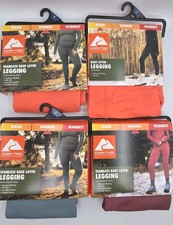 Lot Of 4 New Base Layer Legging Women's XS 0/2 Ozark Trail Leggings 3 Colors