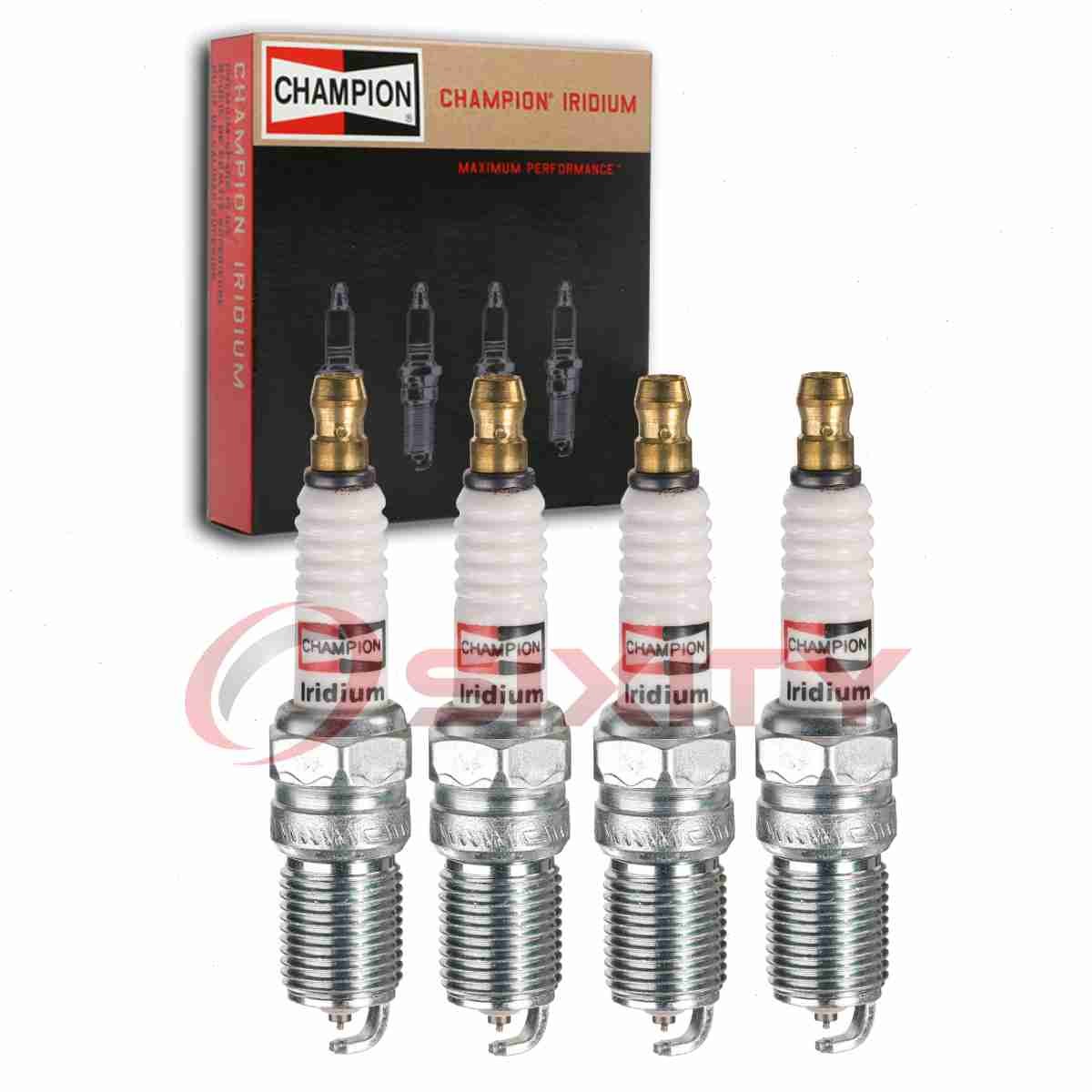 4 pc Champion Iridium Spark Plugs for 1981-1986 Mercury Cougar 2.3L L4 hl