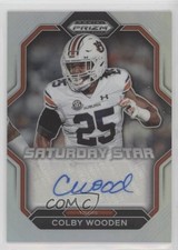 2023 Prizm Draft Picks Saturday Star Signatures Silver Colby Wooden Auto 4g8