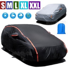 Waterproof 6 Layer Car Cover Heavy Duty Cotton Lined UV Protection - S M XL XXL
