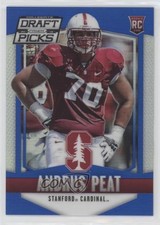 2015 Panini Prizm Collegiate Draft Picks Blue Prizm 69/75 Andrus Peat #152 1u6