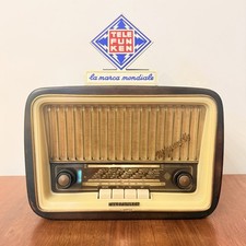 RADIO VINTAGE TELEFUNKEN MIGNONETTE MF 1955 FM A VALVOLE D’EPOCA OCCHIO MAGICO