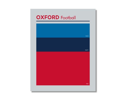 OXFORD Football Color Swatch Photo Picture Poster Print - 8x10 11x14 or 16x20 - Picture 15 of 15