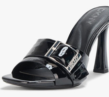 DKNY Women's Clorissa Evening Sandal Mule Heel with Belt Detail