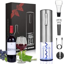 Electric Automatic Wine Bottle Opener Set Cordless Corkscrew Red Wine Tool uk