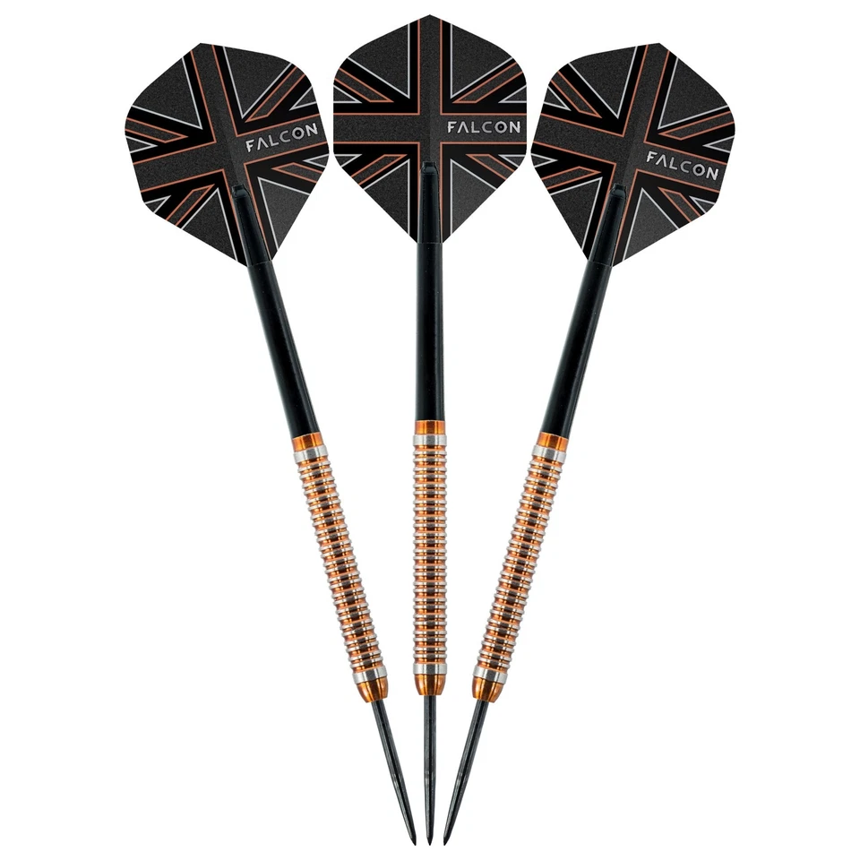 FALCON™ RING GRIP Tungsten Darts Set 22g or 24g Barrels Shafts Flights Wallet - image 2 of 4