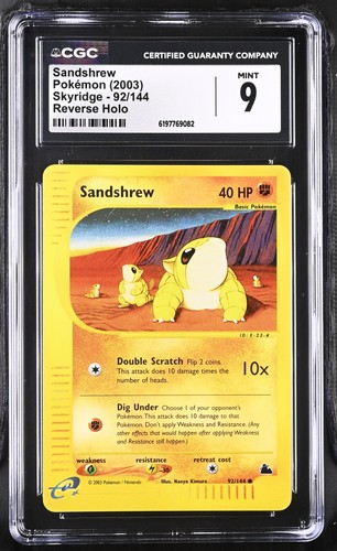 Sandshrew graded CGC 9 for sale on eBay