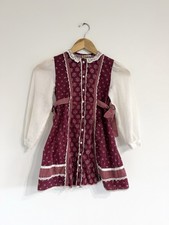 Vintage Gunne Sax Jeunes Filles Prairie dress calico 70s Fits Youth 6