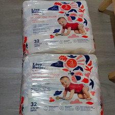 Live Better by CVS Health Ultra-Soft Diapers Size 3 16-28 lb Multicolor 32 Ct