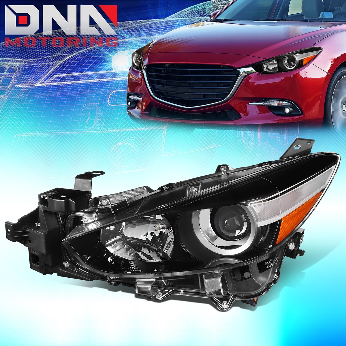 For 2017-2018 Mazda 3 Left/ Driver Side Projector Headlight