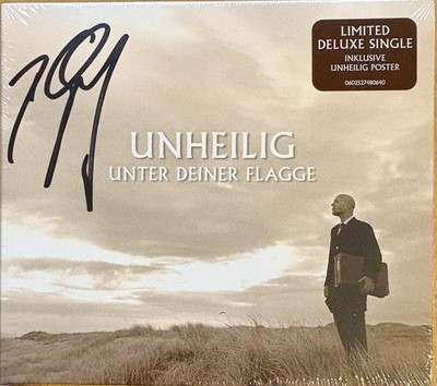 Unheilig - Unter Deiner Flagge / Geboren um zu Leben Digi Signiert + Poster NEU