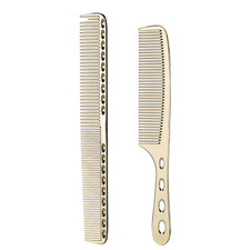 2 Pcs Stainless Steel Hair Combs anti Static Styling Comb Hairdressing Barbers C
