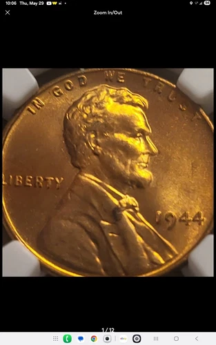 1944 P Lincoln Wheat Cent NGC MS-67 RD #2282