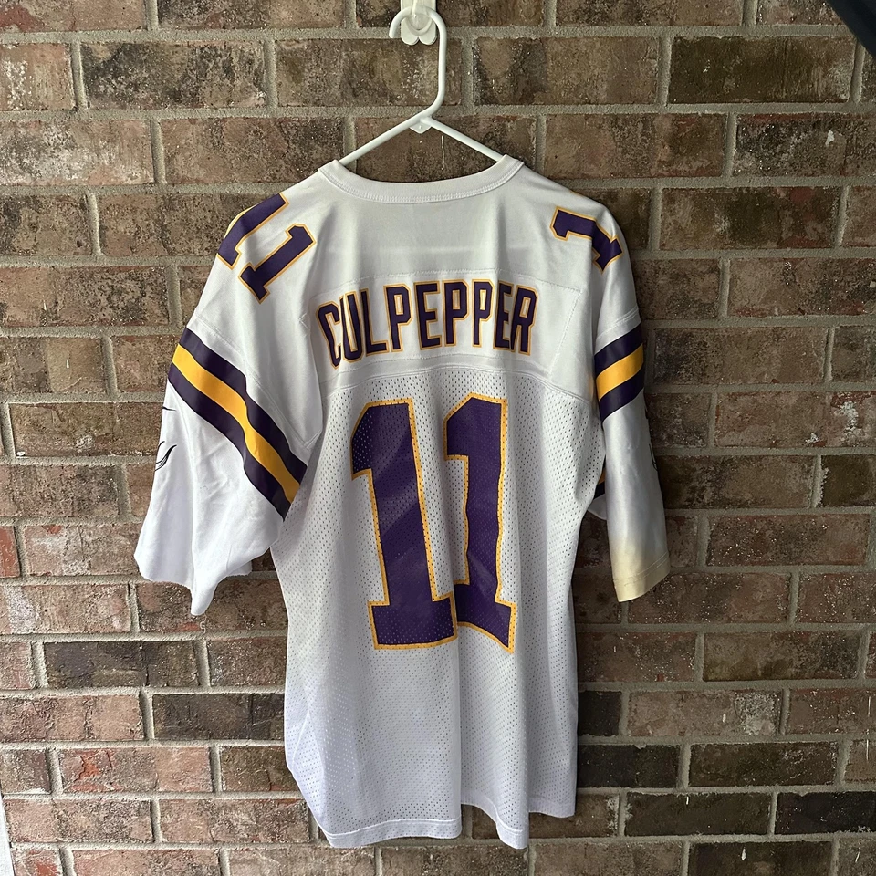 复古明尼苏达维京人队球衣男式 XL NFL 足球 Daunte Culpepper 耐克 90 年代 — 第 2/4 张图片