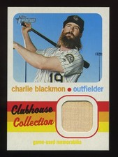 2020 Topps Heritage Baseball CCR-CBL Charlie Blackmon Clubhouse Collection Relic