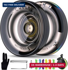 MAGICYOYO K2 Crystal Black Yoyo Professional, Responsive Yoyo for Kids 8-12  Du