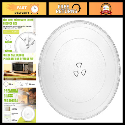 12'' Microwave Glass Plate Replacement for 1.5 & 1.7 Cu Ft Microwaves - Fits W103