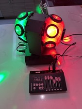 Mini DMX Moving Head Light 14 LEDs RGBW 360 Rotation Stage Light DMX DJ party