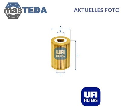 2502600 MOTOR ÖLFILTER UFI NEU OE QUALITÄT