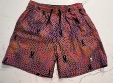 Psycho Bunny Boys Chicago Swim Trunks Size Large 14-16 Mesh Liner