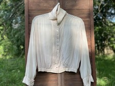 Antique Edwardian Pearl Pink Silk Blouse C. 1910 Ferguson Co. Chicago SZ S-M Exc