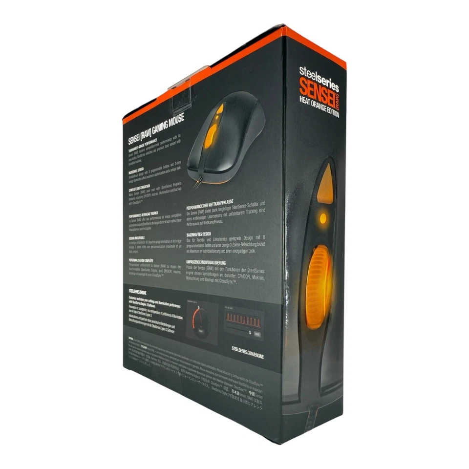 SteelSeries Sensei RAW Cool Gaming Mouse Heat Orange X - BRAND NEW DISCONTINUED - Image 2 of 4