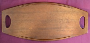 Vintage Danish Mid-Century Modern Teak Jens Quistgaard Dansk #802 Surfboard Tray