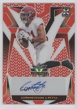 2023 Leaf Eclectic Valiant Red Prismatic 1/9 Cameron Latu #VA-CL1 Auto 1bi0