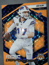 Panini 2025 Mosaic Epic Performers Josh Allen Prizm Insert #9