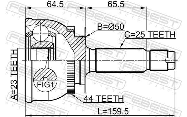 Febest Stange/Strebe, Stabilisator 0123-ACV40F FüR Lexus Toyota-image