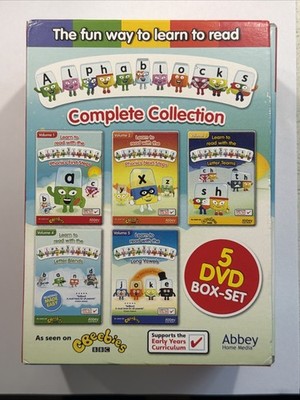 Alphablocks Complete Collection DVD Box Set CBeebies Learn Phonics Reading