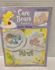 Leisure Arts Care Bears Baby Sweet Things Counted Cross Stitch Pattern