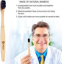 Extra Soft Bristles Bamboo Toothbrushes 10Pack  Nano 20000 Bristles