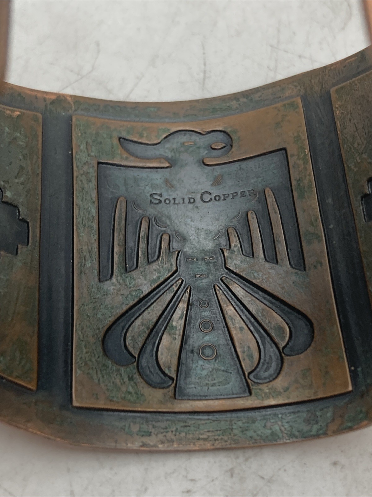 VTG Solid Copper Thunderbird Cuff Bracelet - image 5