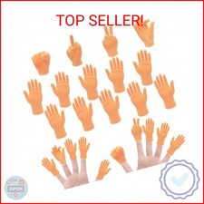 14 Pcs Tiny Finger Hands,Premium Rubber Mini Tiny Finger Hands,Flat Hand Style M