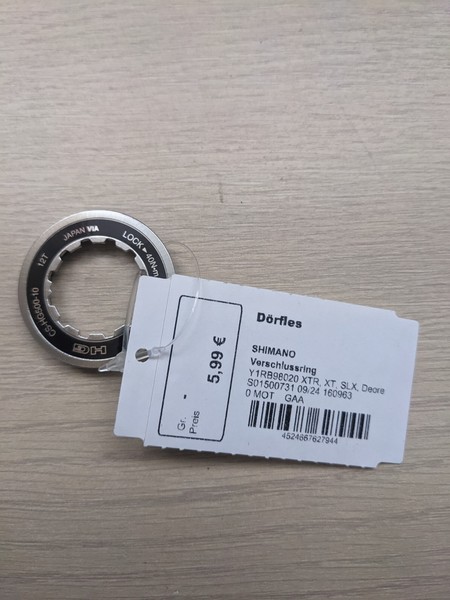 Shimano Verschlussring FüR Kassette CS-HG500-10 12-28T 12 ZäHne-Y1Rb98020-image