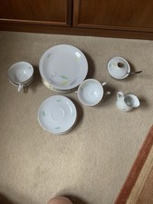 Bavaria Kaffeegeschirr Service Porzellan mit Goldrand