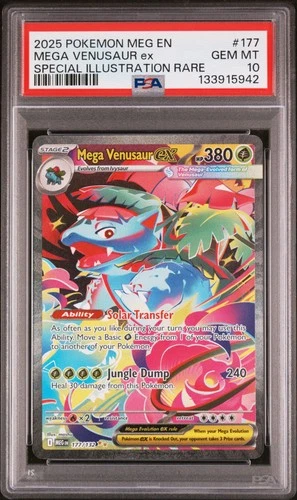 2025 POKEMON MEG EN-MEGA EVOLUTION #177 MEGA VENUSAUR EX PSA 10