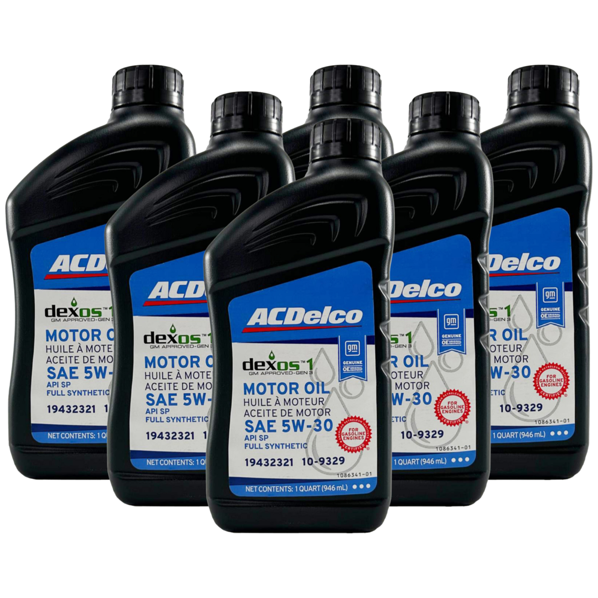 デロンギ 10-9329 (19432321) dexos1 GEN 3 Full Synthetic 5W-30 Motor Oil, 1