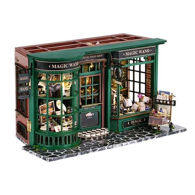DIY Miniature Dollhouse Kit, DIY Wooden Dollhouse Kit Miniature House Kit, Mi...