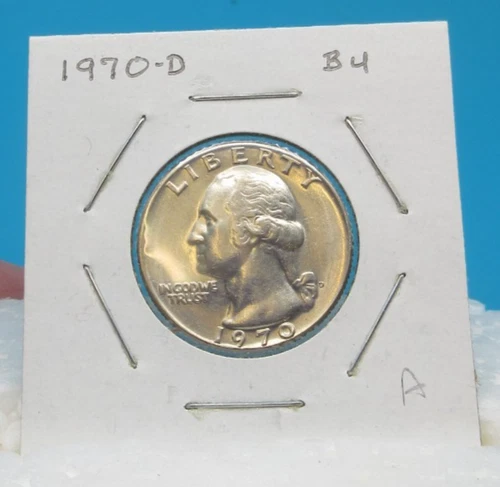 1970-D Washington QUARTER 25 Cent COIN / Brilliant Uncirculated (A)
