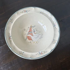 MARMALADE BY INTERNATIONAL CHINA 9" SERVING BOWL GEESE  