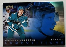 NHL 2025-26 Upper Deck Series 1 Compositions Macklin Celebrini #CMP-7