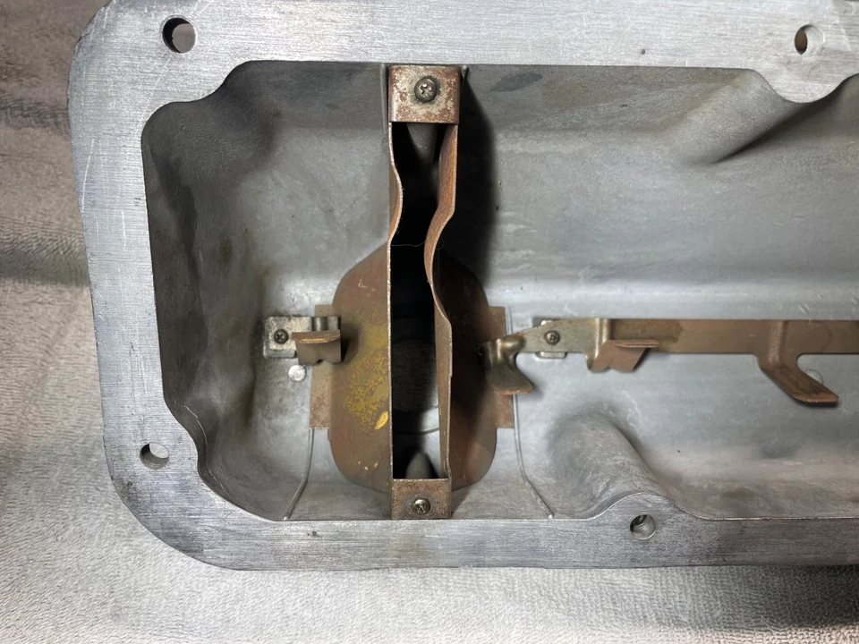 Boss Mustang Cougar 1970 1971 original Boss 302 351 cubiertas de válvula de aluminio con aletas Foto 4 de 4