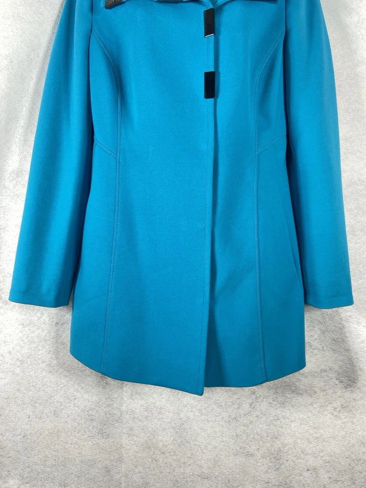 Chaqueta Carlisle Mujer’s 8 Abrigo Cian A Presión Abotonada Manga Larga Ponte Foto 3 de 4